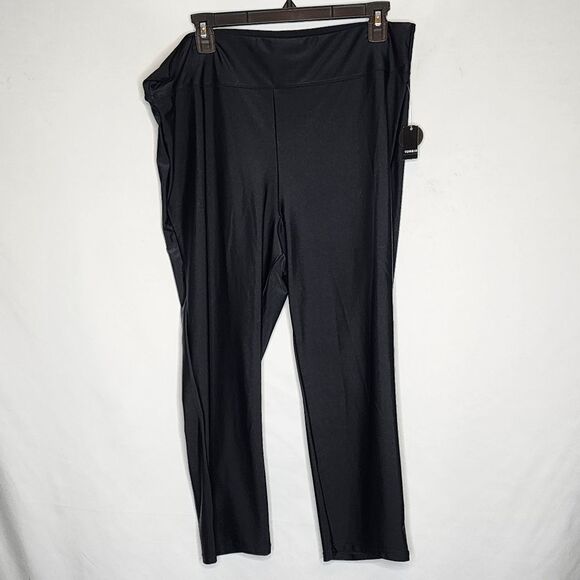 2X 18W 20W Torrid Active High Rise Capri Swim Legging Bottoms Black Plussize - Picture 2 of 7
